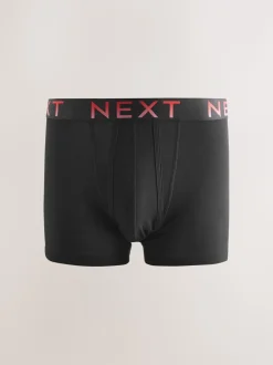 Zwart met ombré tailleband - Boxershorts van katoenrijk materiaal met A-voorkant