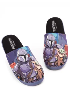 Zwart met sterrenprint - Vanilla Underground Mr Men Mr Lazy pantoffels