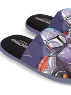 Zwart met sterrenprint - Vanilla Underground Mr Men Mr Lazy pantoffels