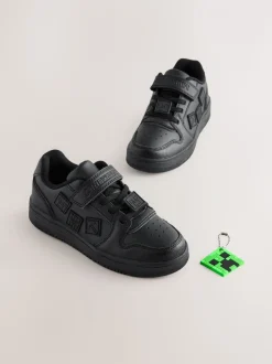 Zwart Minecraft - School Touch Fastening Elastic Lace Shoes