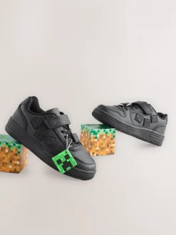 Zwart Minecraft - School Touch Fastening Elastic Lace Shoes