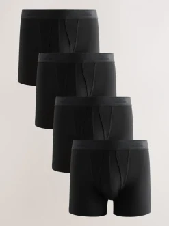 Zwart Modal - Verpakking van 4 - Signature boxershorts