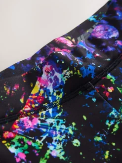 Zwart Multi Splat - Sportlegging (3-16 jr)