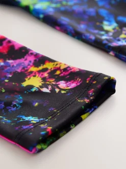 Zwart Multi Splat - Sportlegging (3-16 jr)