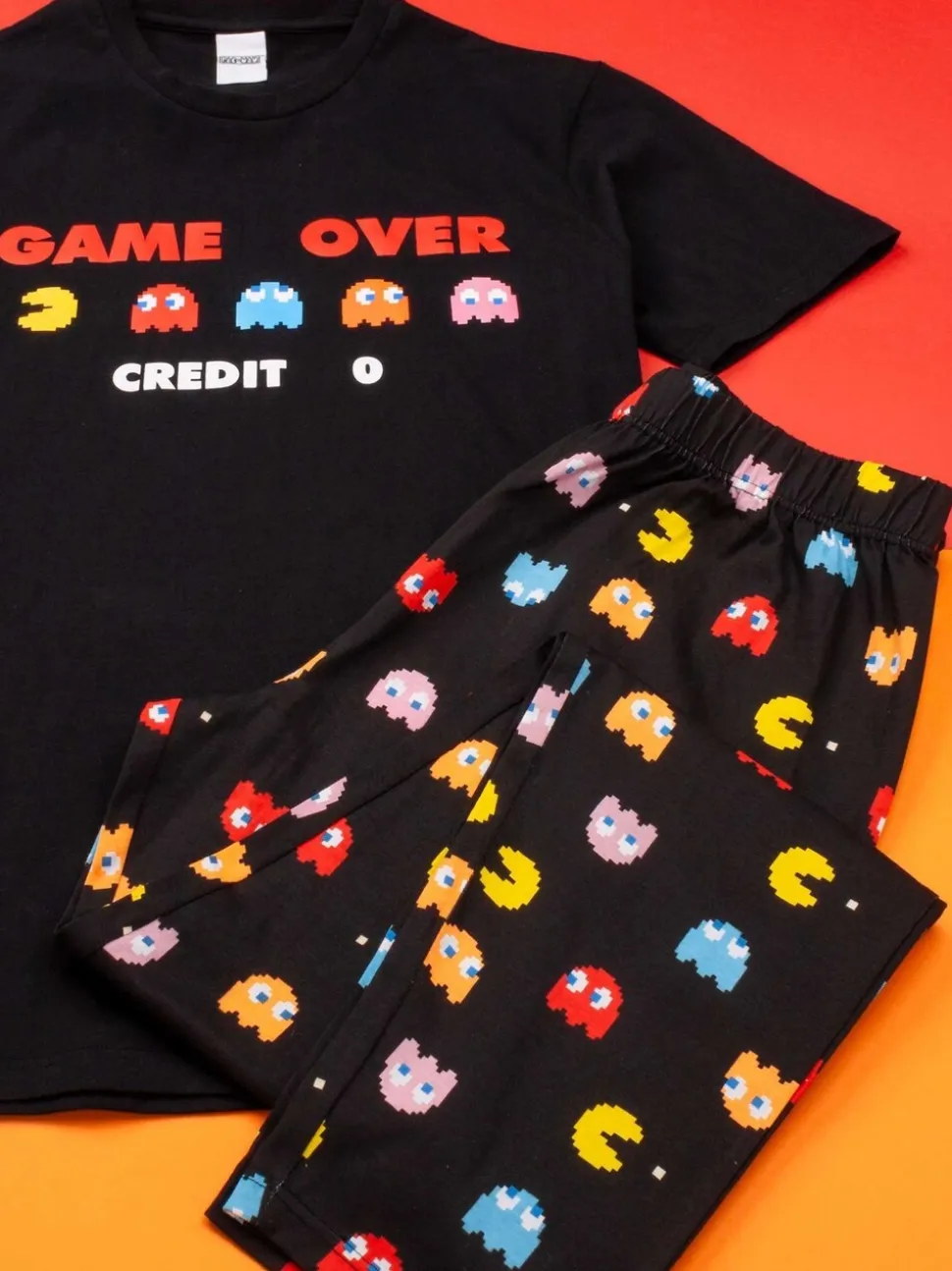Zwart Pacman - Vanilla Underground pyjama met lange pijpen