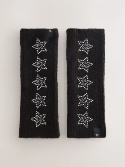 Zwart versierd met ster studs - Rockett St George Handwarmers