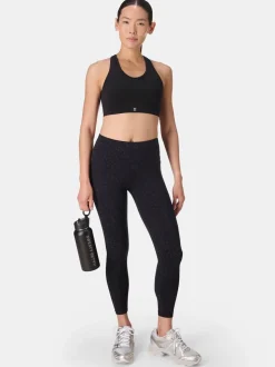 Zwart Wild met luipaardprint - Sweaty Betty Power Embossed Workout Leggings