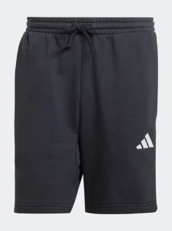 Zwart wit - adidas Essential 3-Stripes French Terry Shorts
