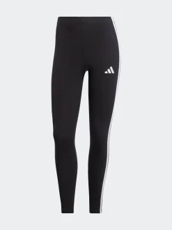 Zwart wit - adidas Essentials katoenen legging met 3 strepen