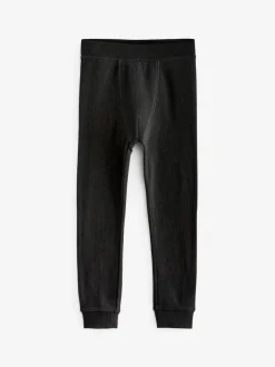 Zwart/antraciet - Verpakking van 2 thermische leggings (2-16 jr)