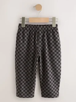 Zwart/antraciet - Wide Leg Jersey Joggers (3mths-7yrs)