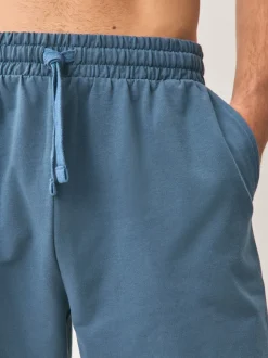 Zwart/blauw/grijs - Loopback Soft Touch 5 Pack Joggers Shorts