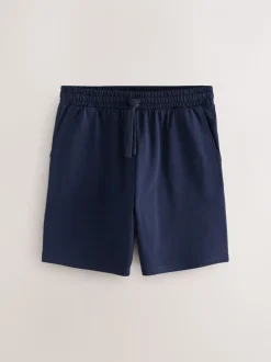 Zwart/blauw/grijs - Loopback Soft Touch 5 Pack Joggers Shorts