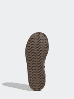 Zwart/bruin - adidas Vl Court 3.0 Suède sneakers met veters voor kinderen