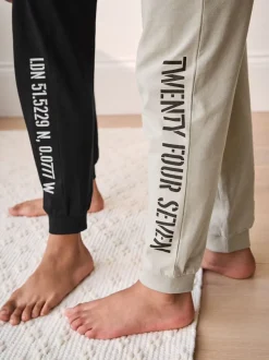 Zwart/bruin - Pyjama met korte pijpen 3 stuks (3-16jaar) (3-16jaar)