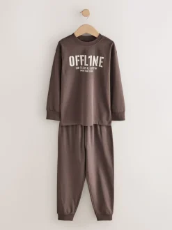 Zwart/bruin - Pyjama met korte pijpen 3 stuks (3-16jaar) (3-16jaar)