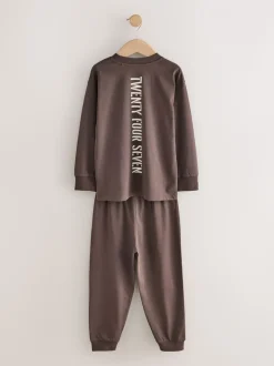 Zwart/bruin - Pyjama met korte pijpen 3 stuks (3-16jaar) (3-16jaar)
