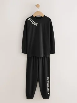 Zwart/bruin - Pyjama met korte pijpen 3 stuks (3-16jaar) (3-16jaar)