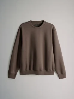 Zwart/bruin - Verpakking van 3 - The Set Crew Neck Relaxed Fit Sweatshirts