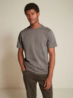 Zwart/Bruin/Licht Naturel - Relaxed fit - Verpakking van 3 T-shirts van zware stof