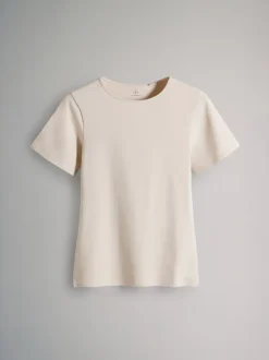 Zwart/bruin/neutraal/nude/wit - The Set 5 Pack Korte mouwen T-shirts met Ronde hals