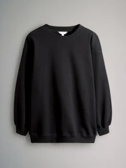 Zwart/chocoladebruin - The Set 2 Pack Longline Crew Neck Sweatshirt