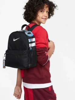 Zwart/chroom - Nike Brasilia JDI minirugzak voor kinderen