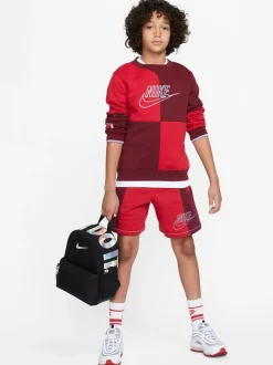 Zwart/chroom - Nike Brasilia JDI minirugzak voor kinderen