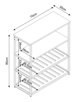 Zwarte Bronx Console schoenendoos