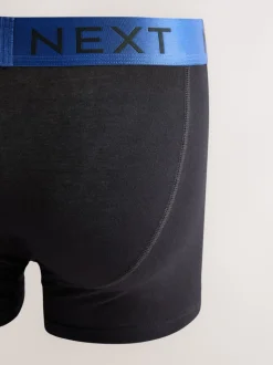 Zwarte glanzende taillebanden - Hipster boxers van katoenrijke mix