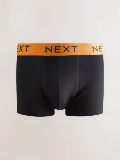Zwarte glanzende taillebanden - Hipster boxers van katoenrijke mix