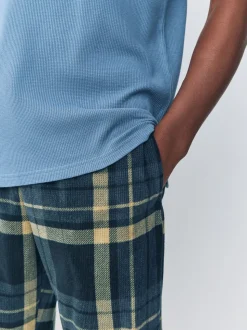 Zwarte ruit - Textured Cosy Motionflex Cuffed Pyjamas Set
