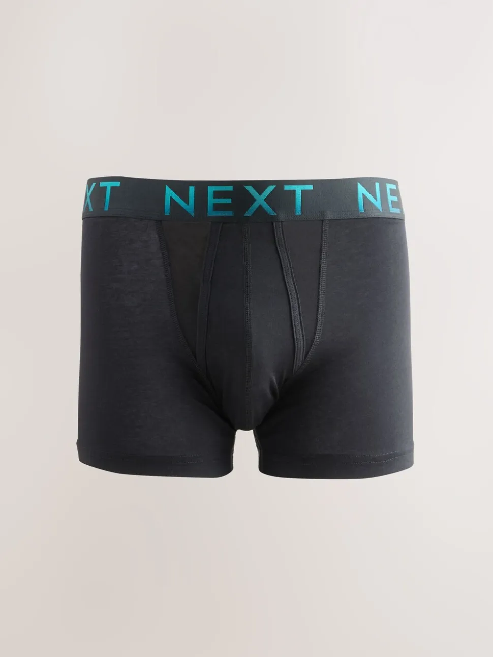 Zwarte tailleband met felgekleurde tekst in ombré - Hipster boxers van katoenrijke mix