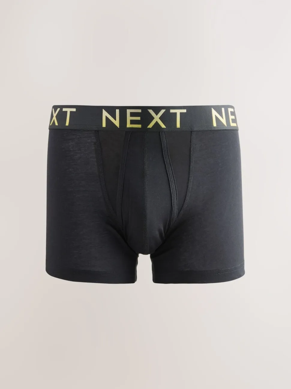Zwarte tailleband met felgekleurde tekst in ombré - Hipster boxers van katoenrijke mix