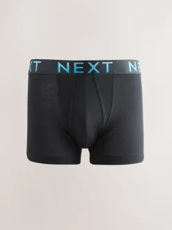 Zwarte tailleband met felgekleurde tekst in ombré - Hipster boxers van katoenrijke mix