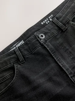Zwarte wassing - Klassieke stretchy jeans