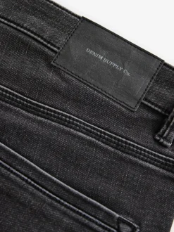 Zwarte wassing - Strakke Pasvorm - Comfortabele stretchjeans