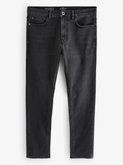 Zwarte wassing - Strakke Pasvorm - Comfortabele stretchjeans
