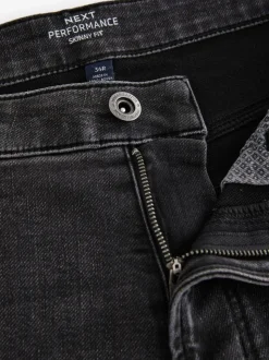 Zwarte wassing - Strakke Pasvorm - Comfortabele stretchjeans