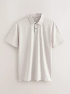 Zwart/Ecru/Blauw/Groen/Roze - Normale Pasvorm - Set van 5 jersey poloshirts met korte mouwen