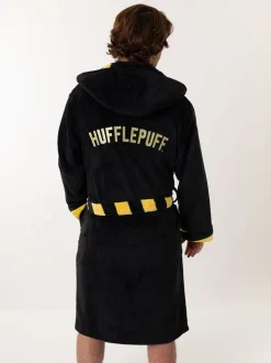 Zwart/geel Huffelpuf - Vanilla Underground Harry Potter Hooded Bathrobe Dressing Gown