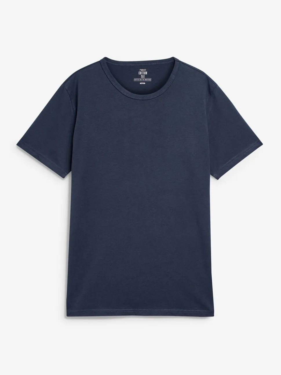 Zwart/gemêleerd grijs/wit/marineblauwe - Slim Fit - Set van 5 100% katoenen T-shirts met laagjes