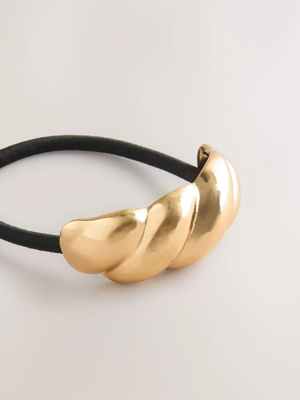 Zwart/goudkleurig - Twist Hair Bobble
