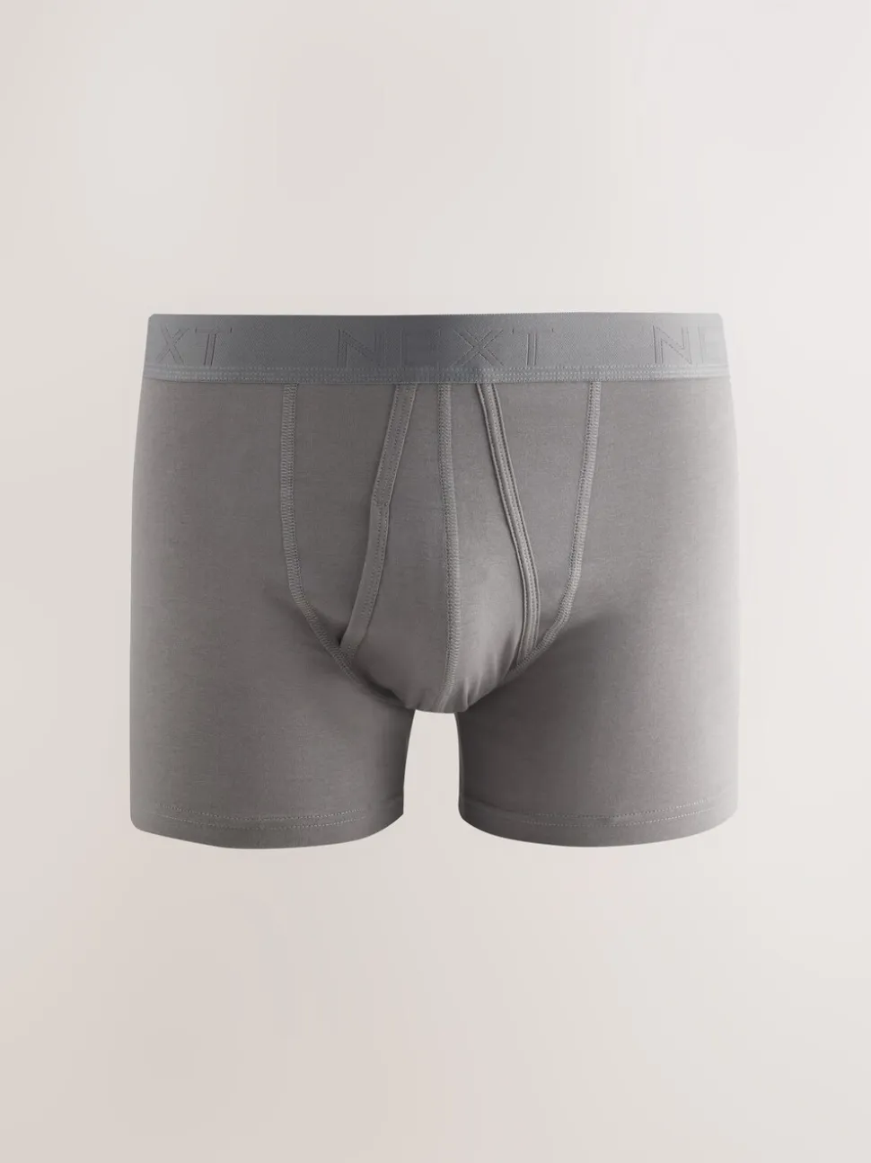 Zwart/grijs - Boxershorts van katoenrijk materiaal met A-voorkant