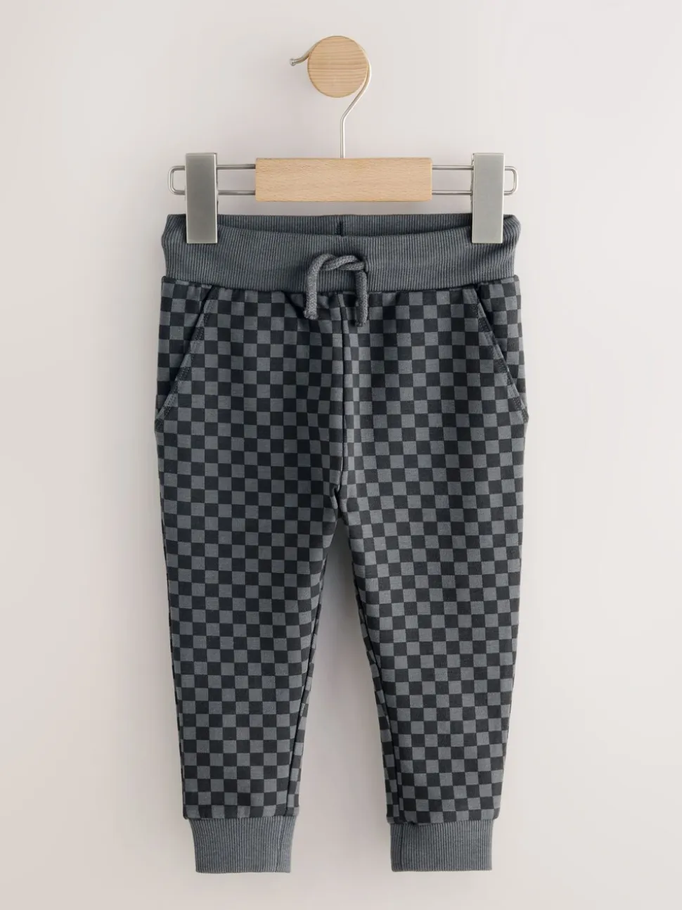 Zwart/grijs - Klassieke jersey joggingbroek (3mnd -7jr)