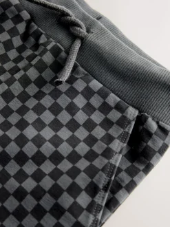 Zwart/grijs - Klassieke jersey joggingbroek (3mnd -7jr)