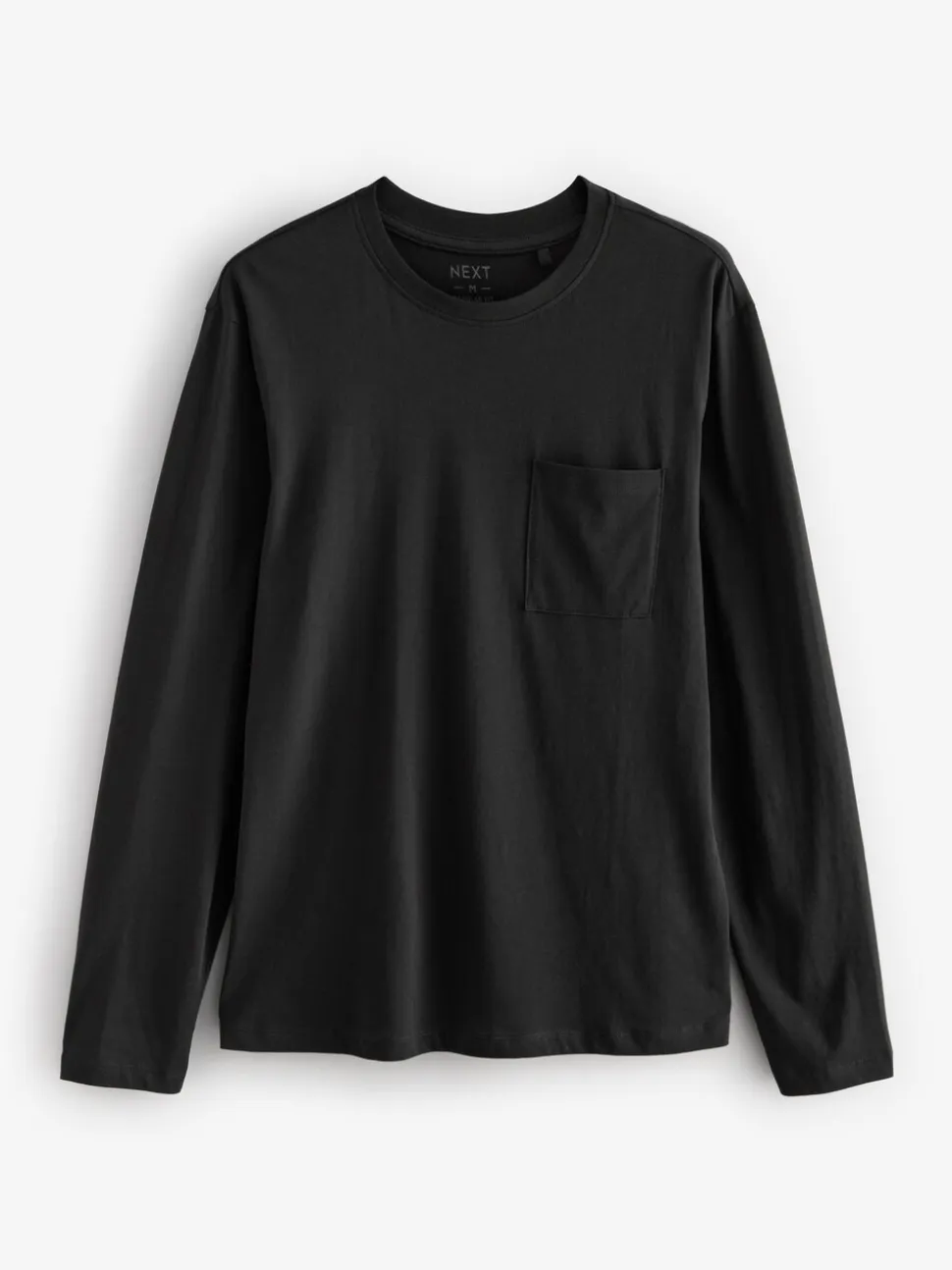 Zwart/grijs - Long Sleeve Cuffed 100% Cotton Pyjamas