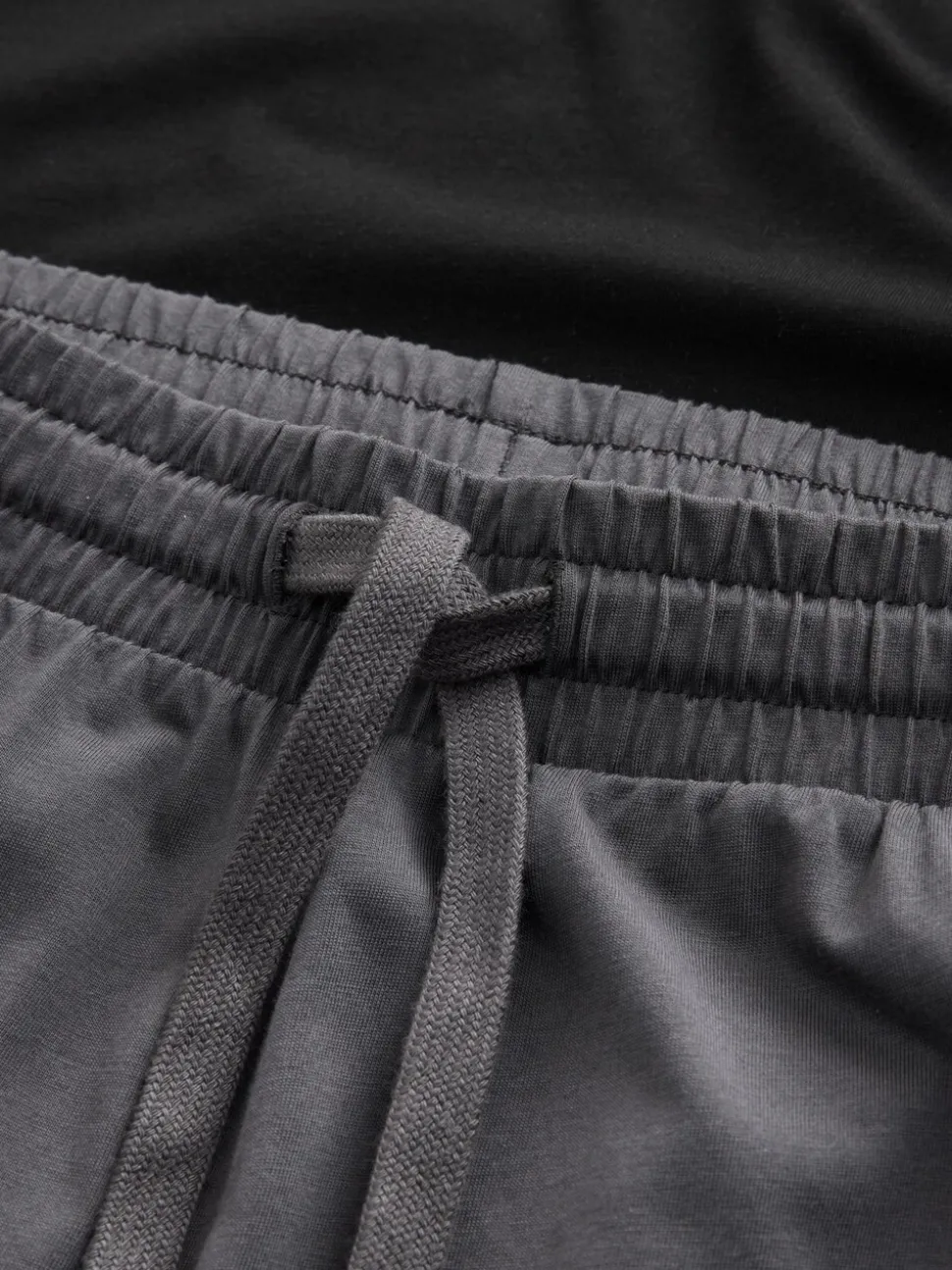 Zwart/grijs - Long Sleeve Cuffed 100% Cotton Pyjamas