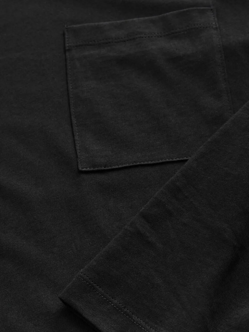 Zwart/grijs - Long Sleeve Cuffed 100% Cotton Pyjamas
