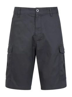 Zwart/grijs - Mountain Warehouse Mens Lakeside 100% Cotton Cargo Shorts